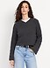 Wool-Blend V-Neck Cable Cropped Sweater - image 5