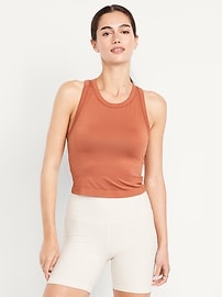 Image number 1 showing, Fluid Seamless Fitted Crop Tank Top