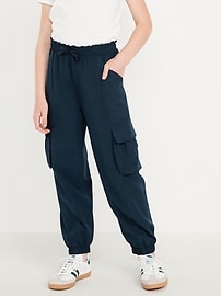 Image number 1 showing, High-Waisted StretchTech Performance Joggers for Girls