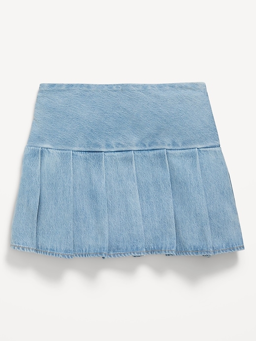 Image number 3 showing, Pleated Jean Skirt for Girls