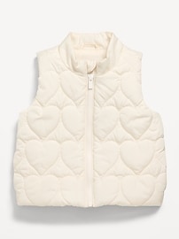Image number 1 showing, Water-Resistant Quilted Puffer Vest for Baby