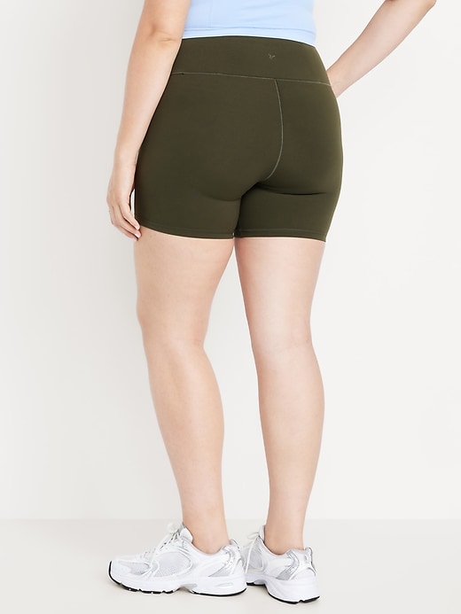 Image number 5 showing, High-Waisted StudioSmooth Biker Shorts -- 6-inch inseam
