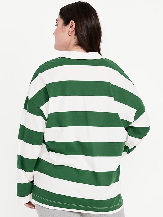 Image number 5 showing, Oversized Rugby Polo