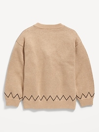 Image number 3 showing, Slouchy Long-Sleeve Cardigan Sweater for Girls