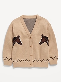 Image number 2 showing, Slouchy Long-Sleeve Cardigan Sweater for Girls