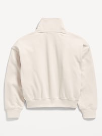 Image number 4 showing, NFL™ San Francisco 49ers™ Oversized Quarter-Zip Sweatshirt for Girls
