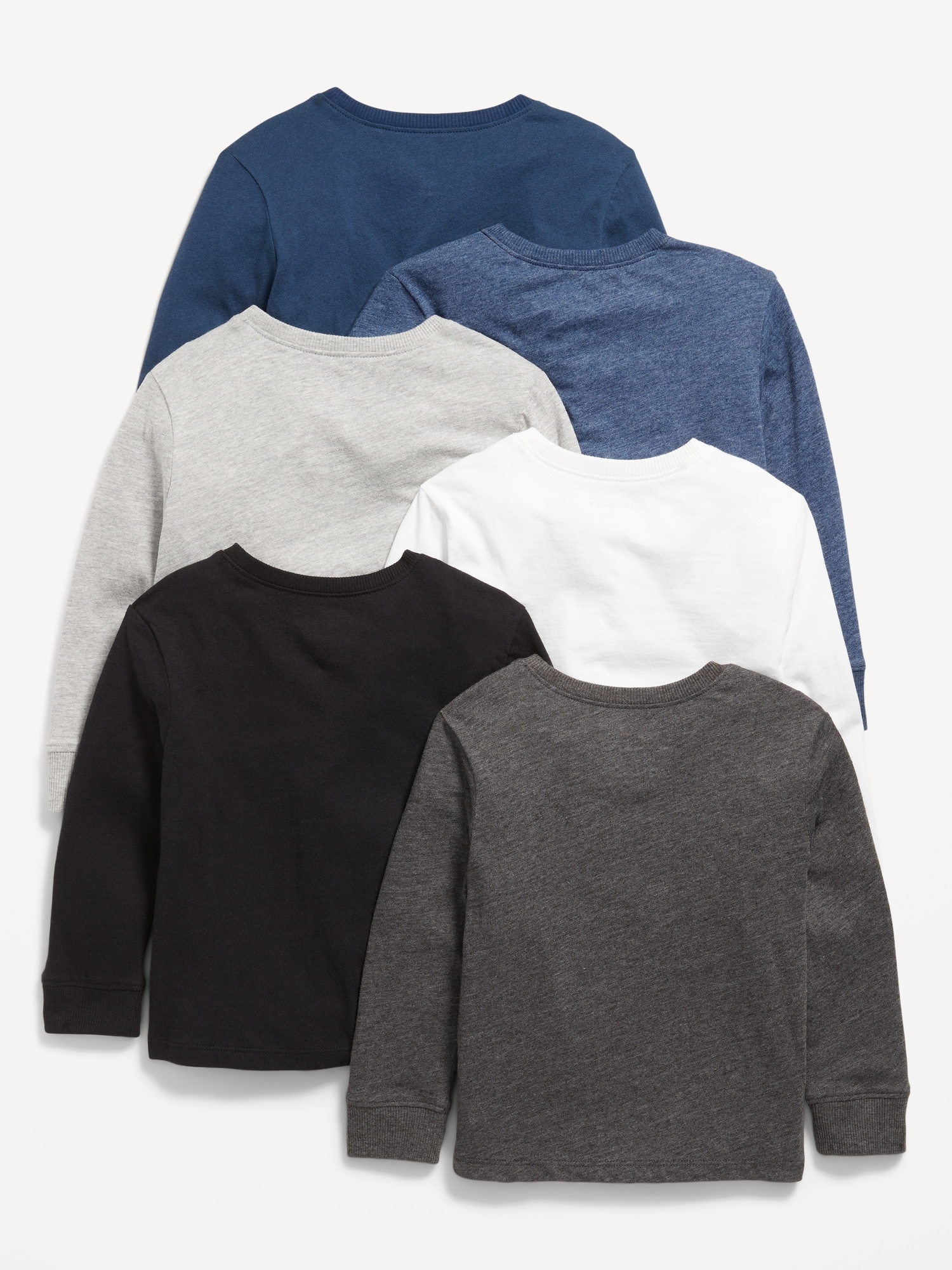 Long-Sleeve T-Shirt 6-Pack for Toddler Boys