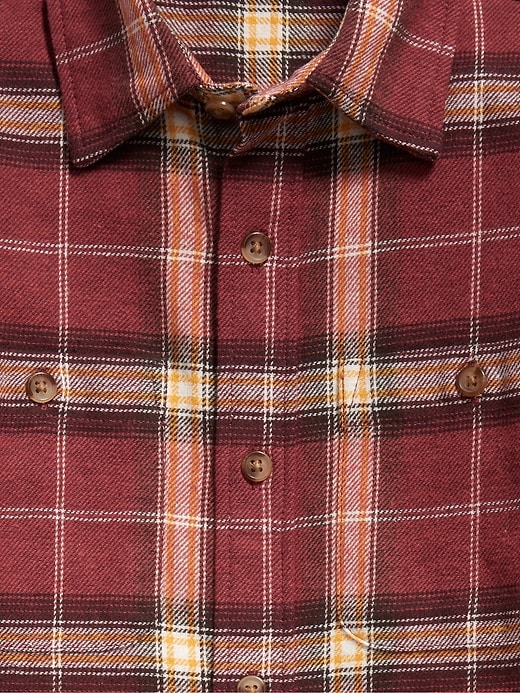 Image number 3 showing, Long-Sleeve Pocket Plaid Flannel Shirt for Boys
