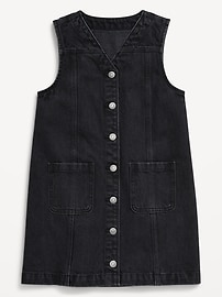 Image number 3 showing, Sleeveless Pocket Jean Dress for Girls