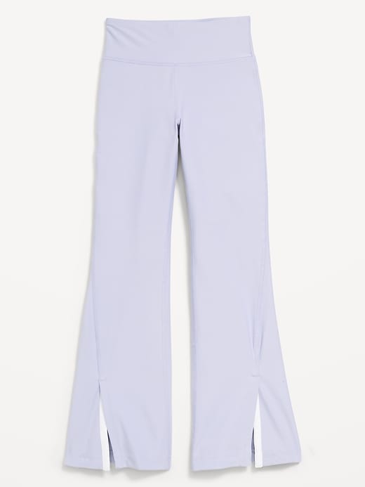 Image number 4 showing, High-Waisted PowerSoft Flare-Leg Performance Leggings for Girls