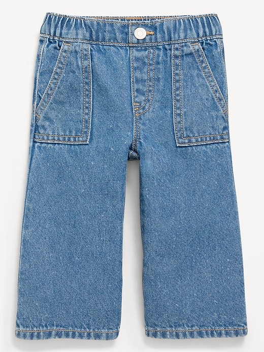 Image number 1 showing, Pull-On Baggy Utility Jeans for Baby