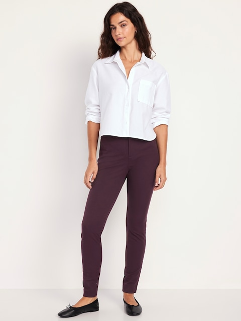High-Waisted Pixie Skinny Pants - Boxwood