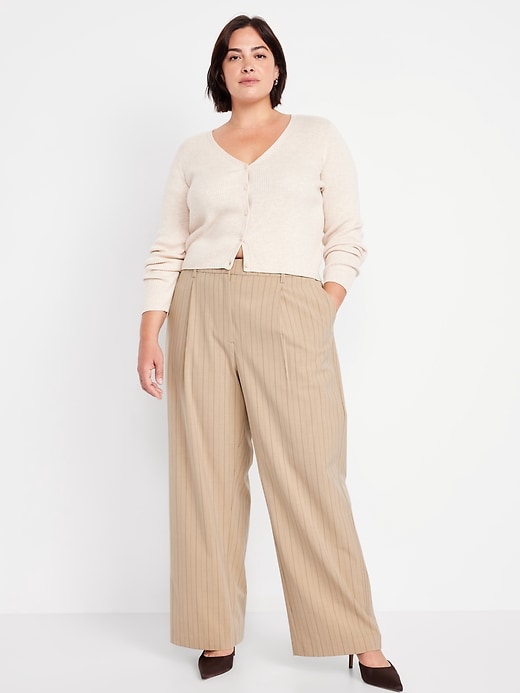 Image number 9 showing, Extra High-Waisted Taylor Wide-Leg Trouser Pants