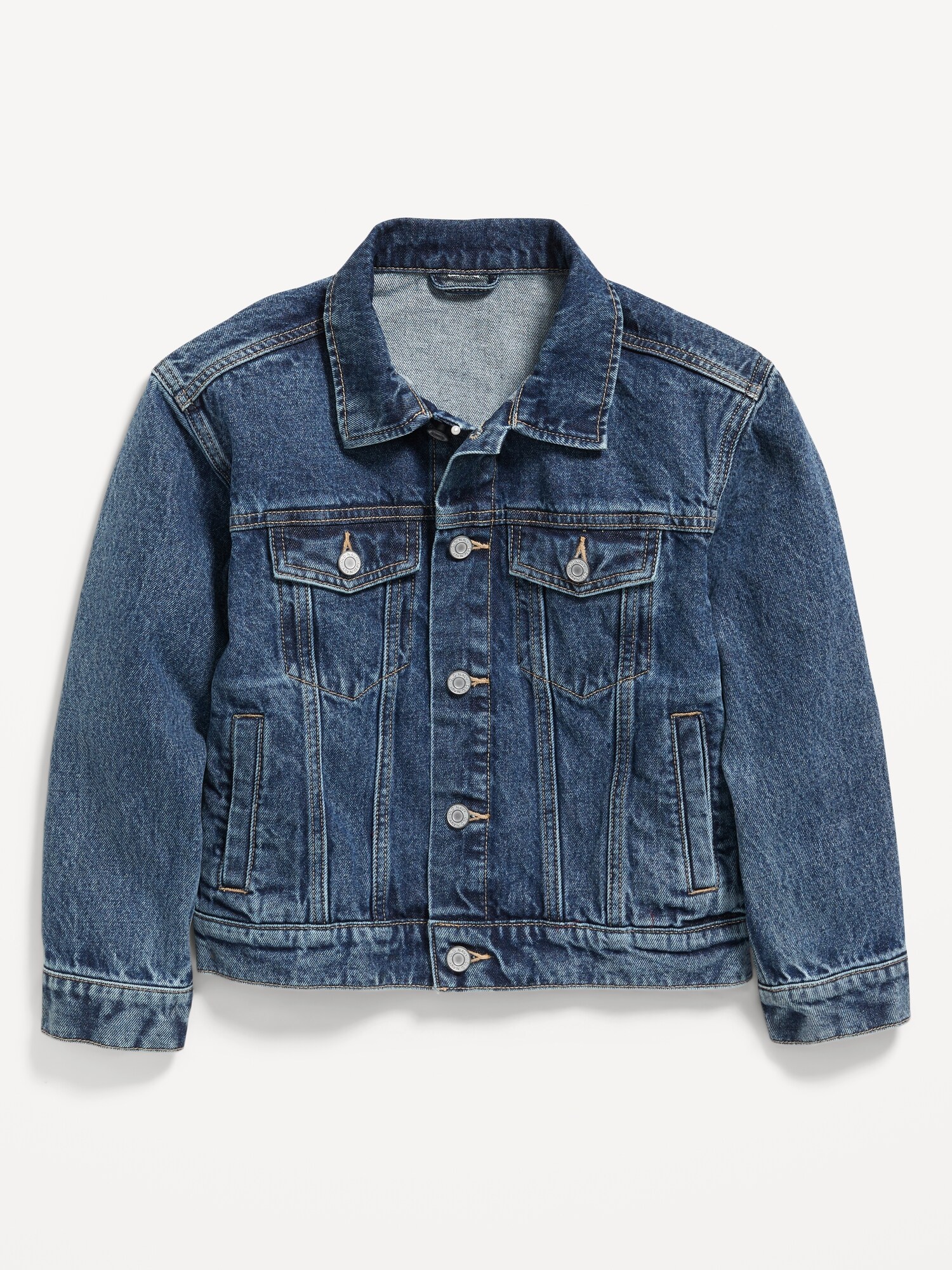 Куртка Old Navy Non-Stretch Jean Trucker Jacket для мальчиков, цвет: Средняя варка — фото 2