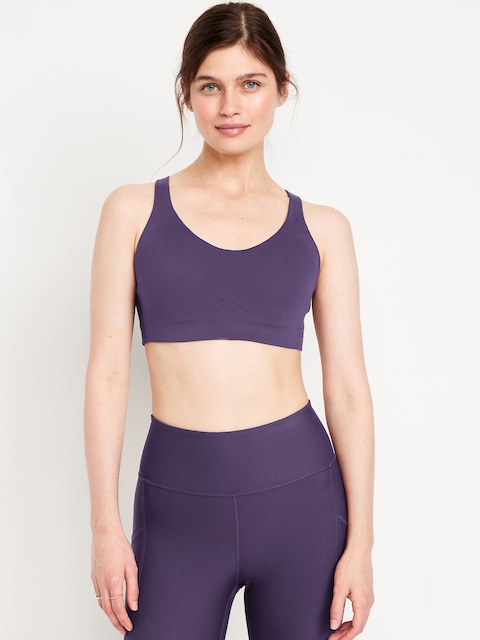 High Support PowerSoft Sports Bra - Purple Maxine