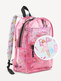 Image number 1 showing, Barbie™ Clear Backpack for Kids