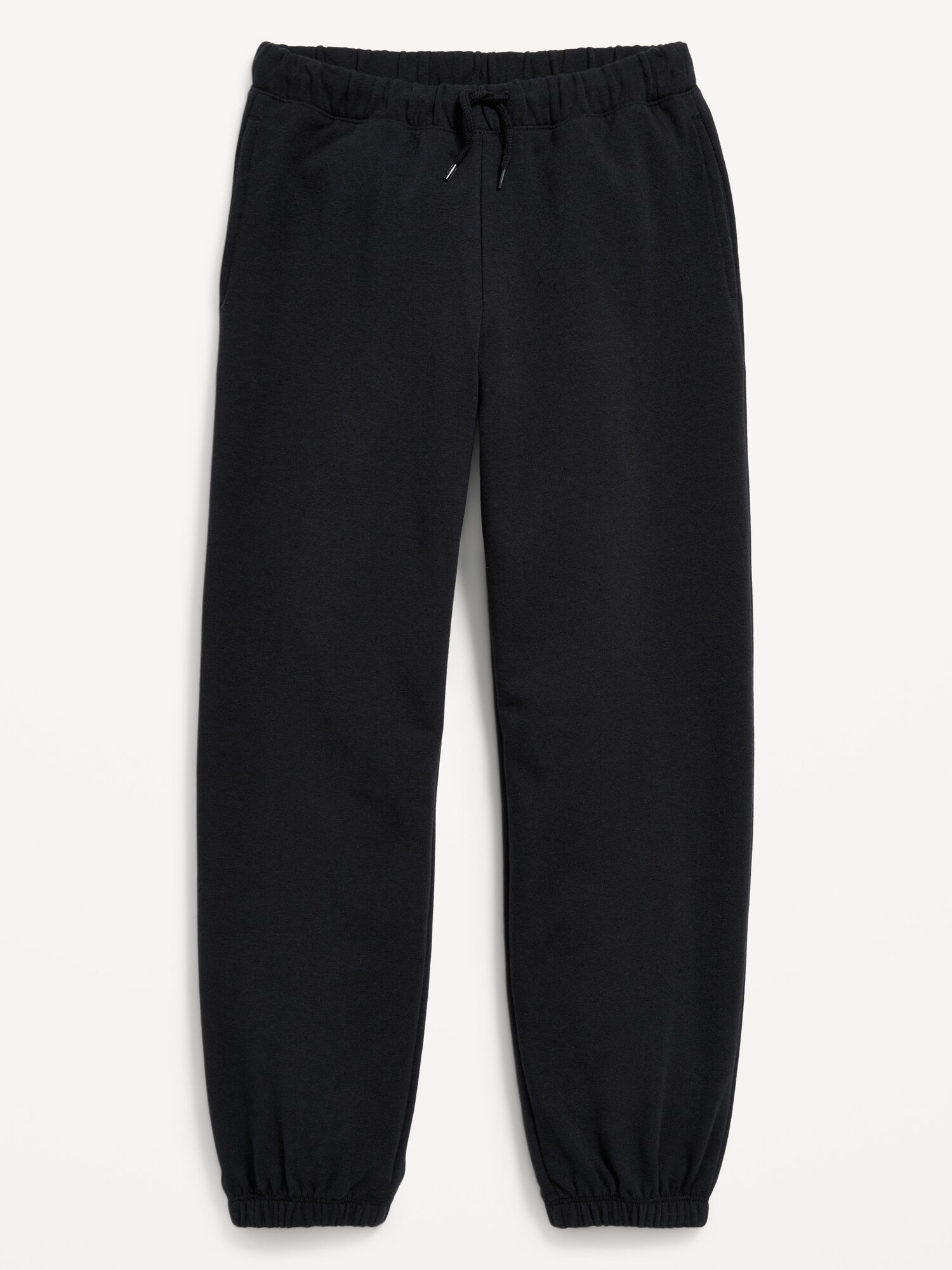 Брюки Old Navy Favorite Fleece High-Waisted Jogger Sweatpants для девочек, цвет: Чёрный — фото 4