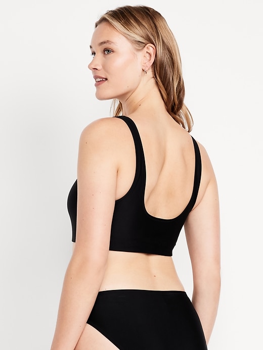 Image number 5 showing, Matte Scoop-Neck Bikini Swim Top