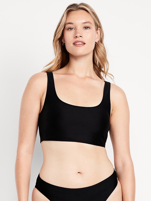 Image number 4 showing, Matte Scoop-Neck Bikini Swim Top