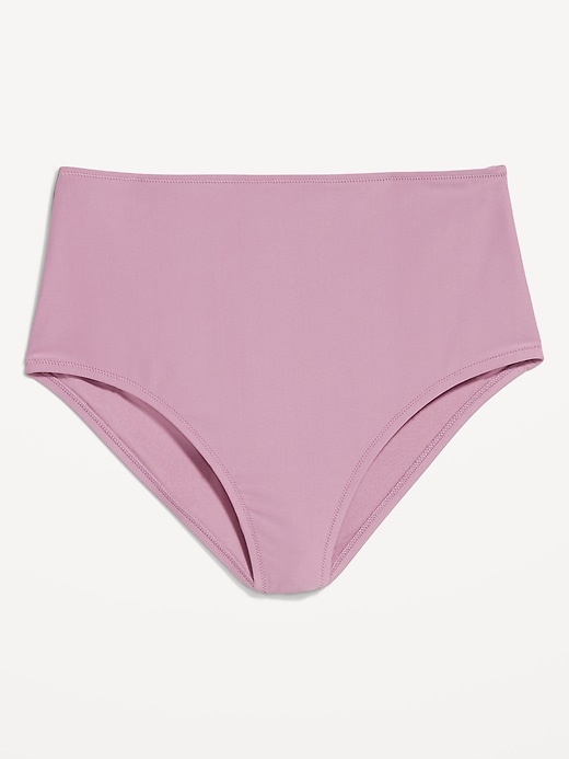 Image number 4 showing, Matte High-Waisted Bikini Swim Bottoms