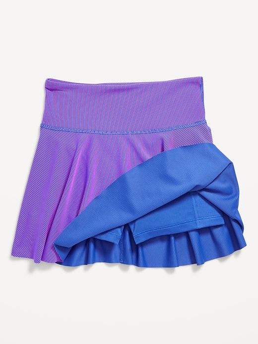 Image number 6 showing, High-Waisted PowerSoft Ribbed Skort for Girls