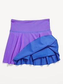 Image number 6 showing, High-Waisted PowerSoft Ribbed Skort for Girls