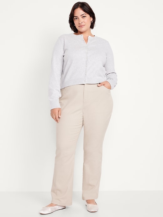 Image number 8 showing, High-Waisted Uniform Boot-Cut Pants