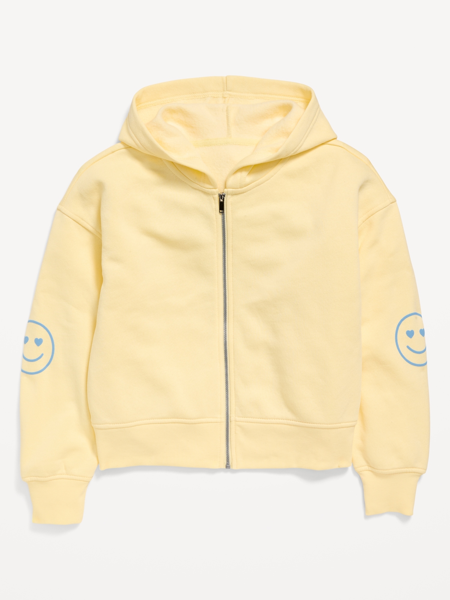 Favorite Fleece Printed Zip-Front Hoodie for Girls