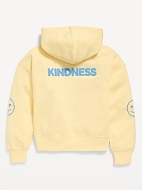 Image number 3 showing, Favorite Fleece Printed Zip-Front Hoodie for Girls