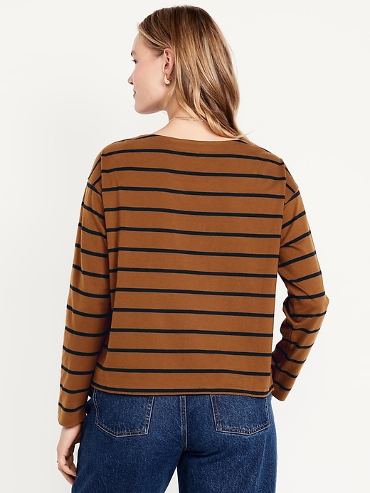 Image number 5 showing, Long-Sleeve Mariner Loose T-Shirt