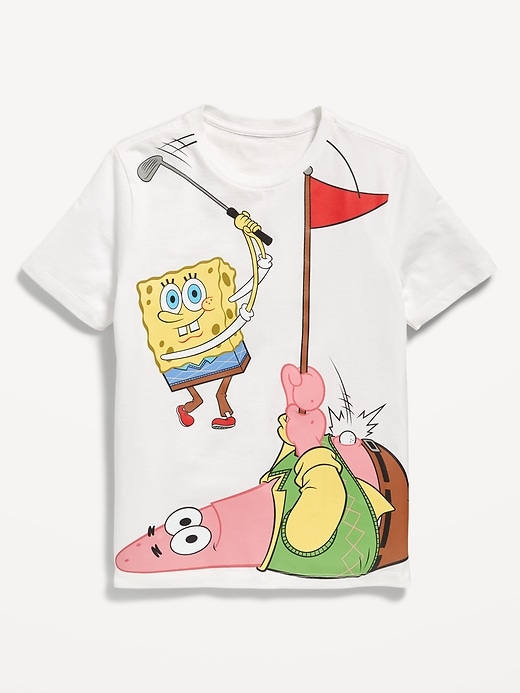 Image number 1 showing, SpongeBob SquarePants™ Gender-Neutral Graphic T-Shirt for Kids