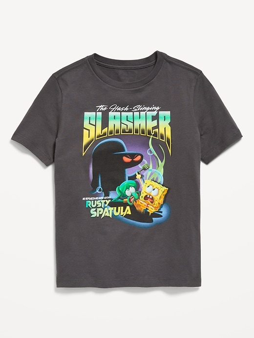 Image number 1 showing, SpongeBob SquarePants™ Gender-Neutral Graphic T-Shirt for Kids