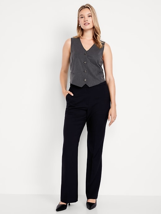 Image number 2 showing, Mid-Rise Taylor Boot-Cut Pants