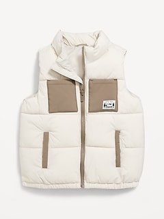 Unisex Pocket Puffer Vest for Toddler