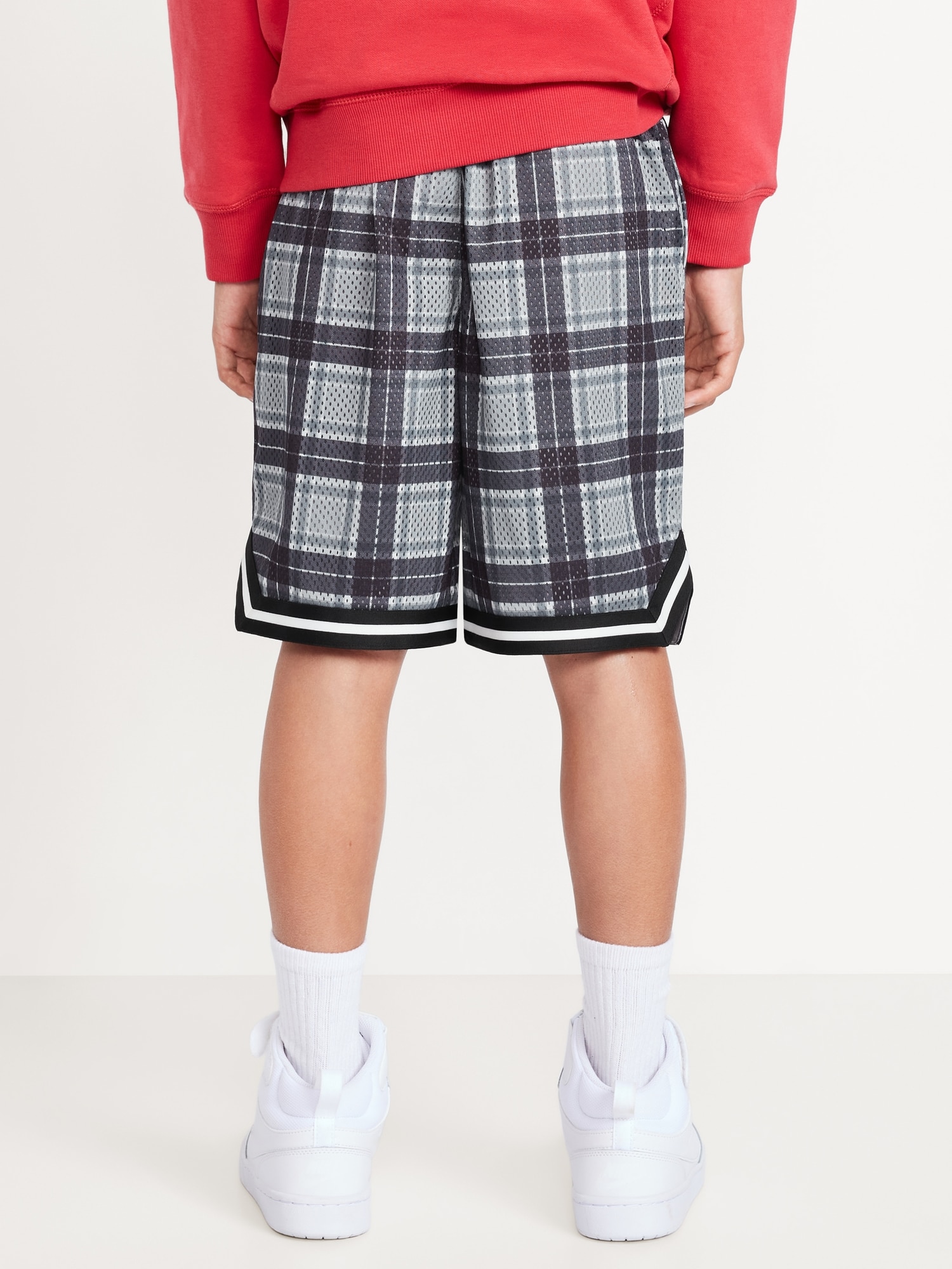 Knee Length Mesh Basketball Shorts for Boys