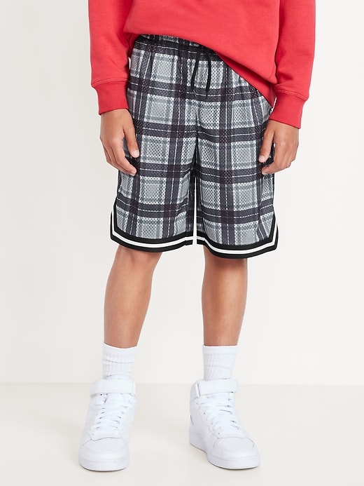 Image number 1 showing, Knee Length Mesh Basketball Shorts for Boys