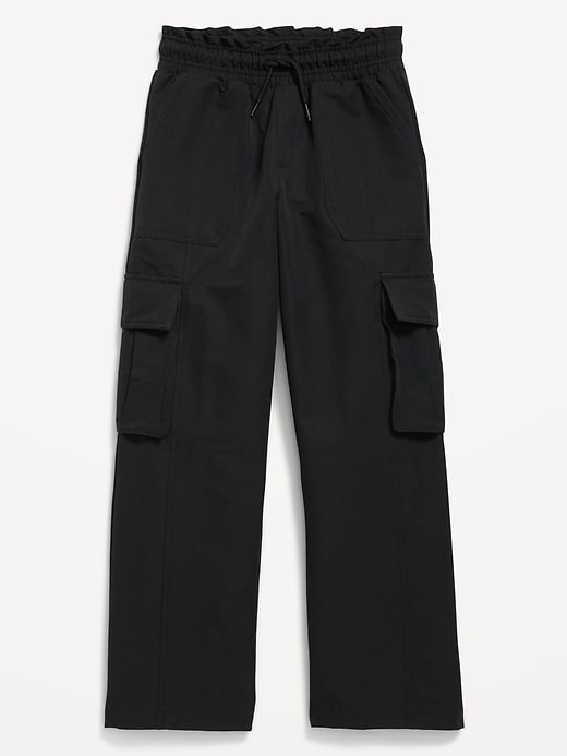 Image number 4 showing, High-Waisted Cargo Wide-Leg Performance Pants for Girls