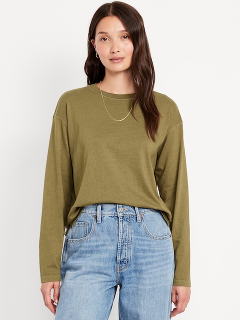 Vintage Crew-Neck T-Shirt - Avocado Oil