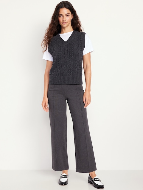 Extra High-Waisted Stevie Straight Pants - Original Gray