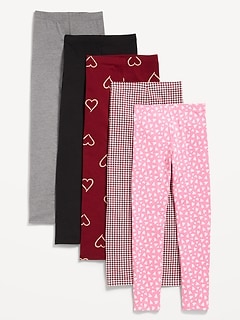 Full-Length Leggings 5-Pack for Girls