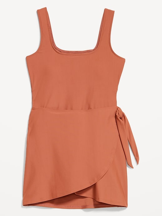 Image number 4 showing, Matte Side-Tie Swim Dress