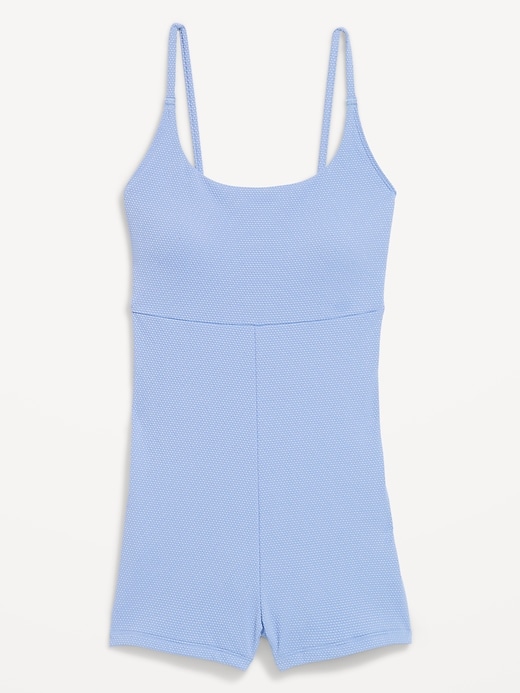 Image number 3 showing, Textured Swim Romper -- 2.5-inch inseam