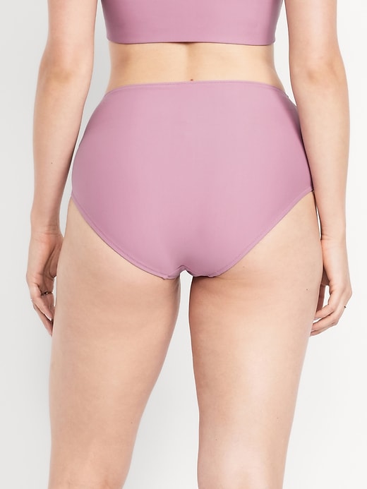 Image number 6 showing, Matte High-Waisted Bikini Swim Bottoms