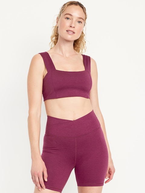 Light Support CloudComfy Bandeau Sports Bra - Madder Root