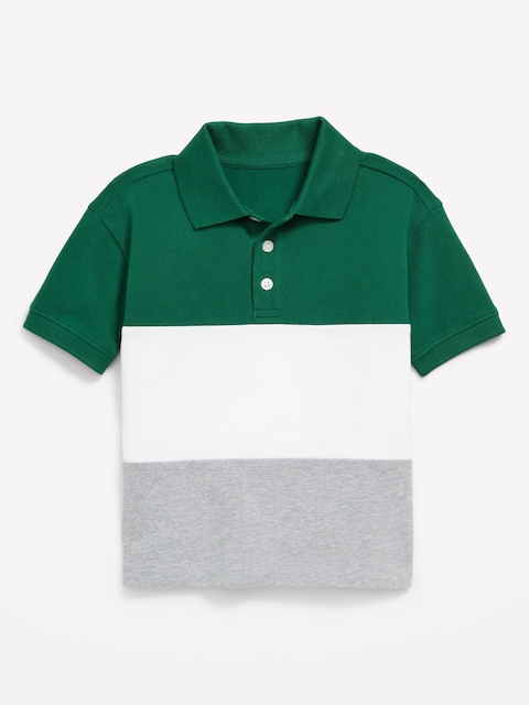 Oversized Color-Block Polo Shirt for Toddler Boys - Botanica