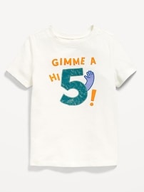 Image number 2 showing, Short-Sleeve Unisex Birthday Graphic T-Shirt for Toddler