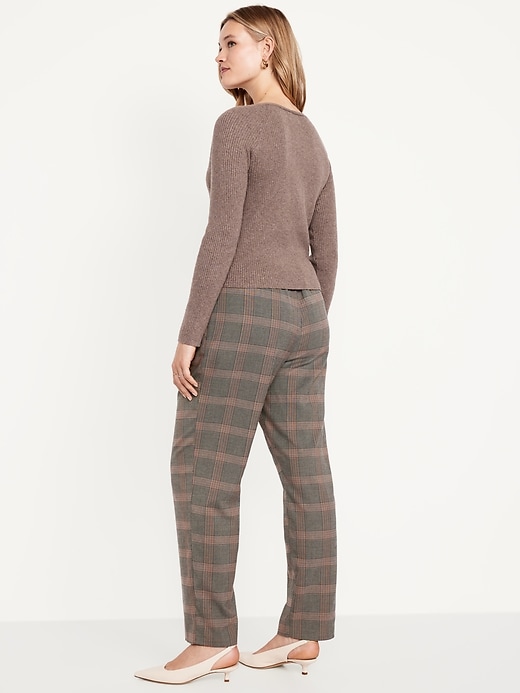 Image number 8 showing, High-Waisted Billie Straight Plaid Ankle Trouser