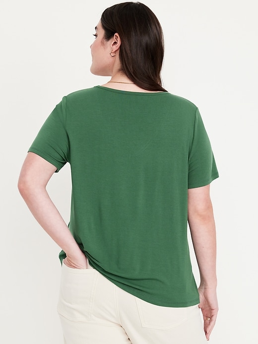 Image number 5 showing, Luxe V-Neck T-Shirt