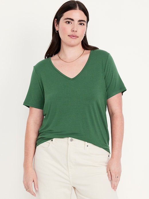 Image number 4 showing, Luxe V-Neck T-Shirt