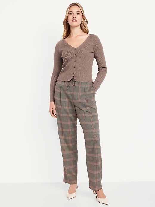 Image number 7 showing, High-Waisted Billie Straight Plaid Ankle Trouser